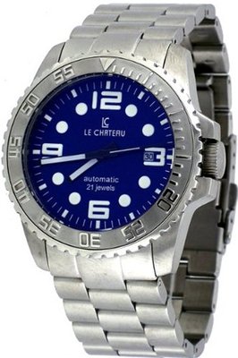 Le Chateau #7083M-BLU Stainless Steel Sports Dinanmica Blue Dial Automatic