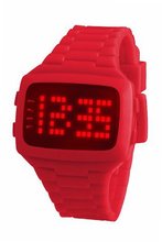 LED LED-RD-STP Unisex Digital Red Dial And Pu Strap