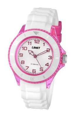 Limit Glacier Unisex Quartz with White Dial Analogue Display and White Silicone Strap 6024.01