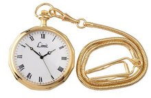 Limit Round Gold Plated Pocket 5336.9 With A White Dial
