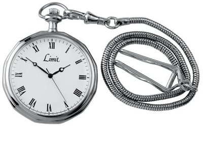 Limit Round Silver Coloured Pocket 5335.9 With A Silver/White Dial