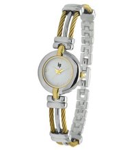 Lip Style Analogue Quartz 10838122 Two-Colour Brass Bracelet White Dial