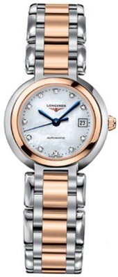 Longines PrimaLuna Automatic Diamond Mother of Pearl Dial Two-tone Ladies L81115876