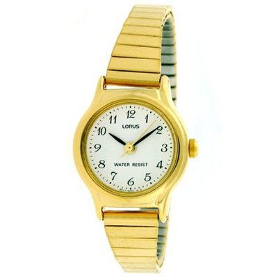 Lorus Ladies Stretch Band Gold Tone Easy to Read Dial