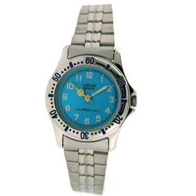 Lorus Round Stainless Ladies Blue Dial RZK629L9