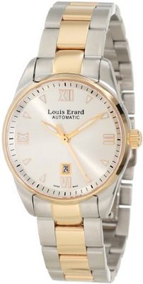 Louis Erard 20100AB21.BMA20 Heritage Automatic Silver Dial Steel and Rose Gold PVD