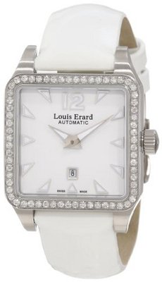 Louis Erard 20700SE01.BDV61 Emotion Square Automatic Luminous White Dial Diamond