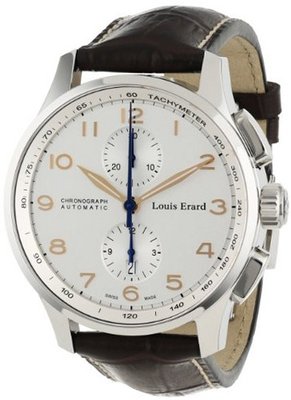 Louis Erard 73228AA01.BDC52 1931 Automatic Brown Leather Chronograph