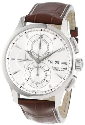 Louis Erard 78220AA01.BDCL50 1931 Stainless Steel and Brown Leather Automatic