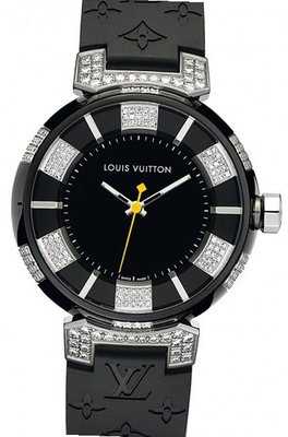 Louis Vuitton Tambour Tambour in Balck Diamonds
