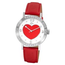 Love Peace and Hope LW125 Time for Love Red Crystal Heart
