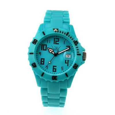 LTD - LTD 120104Hs - Limited Edition with Turquoise Plastic Strap, Case and Bezel with Turquoise Dial