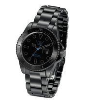 Ltd Unisex Black Ceramic 030620 With Black Dial And Black Bracelet With A Blue Second Hand Limited Edition