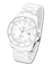 Ltd Unisex White Ceramic 020620 With White Dial And White Bracelet With A Blue Second Hand Limited Edition