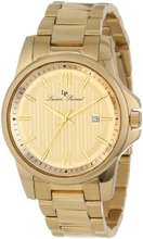 Lucien Piccard 10048-YG-10 Breithorn Gold Tone Textured Dial Gold Ion-Plated Stainless Steel