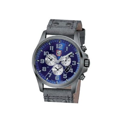 Luminox 1883 Atacama Chronograph 1880 Series Blue Dial With Charcoal Leather Strap