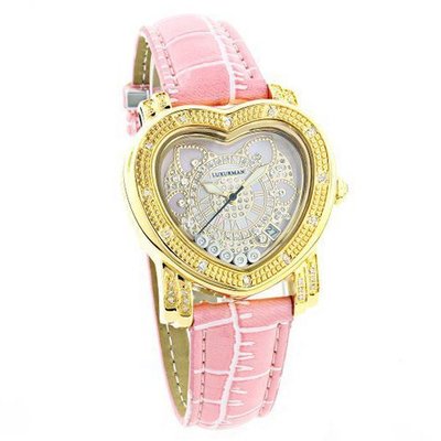 Luxurman es: Pink Ladies Diamond Heart 0.30ct
