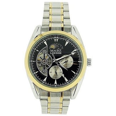 Mab London Automatic 2-Tone Stainless Steel Skeleton Dial 2 Sub-Dial