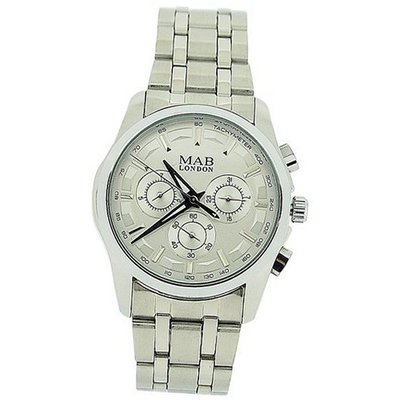 Mab London Automatic Stainless Steel Silver Dial Calendar/Date Gents Dress