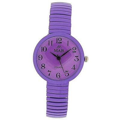 Mab London Lilac Dome Shaped Dial Ladies Expander Strap EXPS10