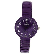 Mab London Purple Dome Shaped Dial Ladies Expander Strap EXPS6