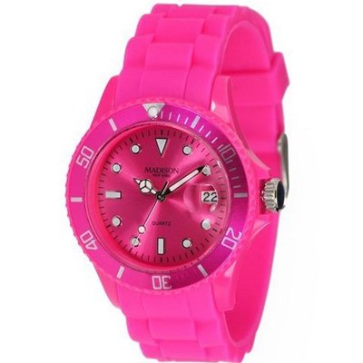 Madison Candy Time Pink Dial Pink Silicone U4167-05-2