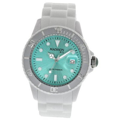 Madison Candy Time White and Turquoise Unisex U4359D1