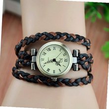 MagicPiece Handmade Vintage Style Leather For  Double Color Braided Leather Belt in 3 Colors: Brown