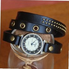 MagicPiece Handmade Vintage Style Leather For  Leather Wrap of Vintage Style in 5 Colors: Black