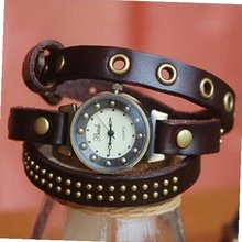 MagicPiece Handmade Vintage Style Leather For  Leather Wrap of Vintage Style in 5 Colors: Dark Brown