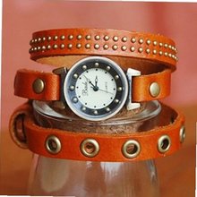 MagicPiece Handmade Vintage Style Leather For  Leather Wrap of Vintage Style in 5 Colors: Light Brown