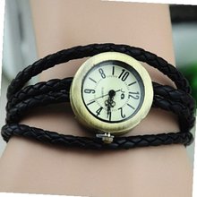 MagicPiece Handmade Vintage Style Leather For  Wrap with Braided Belt