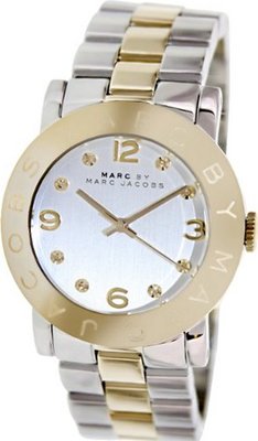 Marc by Marc Jacobs Amy Silver Dial Two Tone Stainless Steel - MBM3139