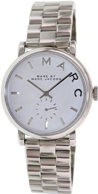 Marc by Marc Jacobs MBM3242 Baker Silver Tone
