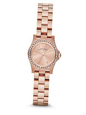 Marc by Marc Jacobs MBM3278 Rose Gold Henry Dinky Glitz Ladies