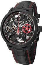 Maurice Lacroix Masterpiece Le Chronographe Squelette LE 45mm - Skeleton (Black) Dial, Black Crocodile Strap MP7128-SS001-300