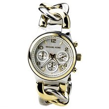 Michael Kors MK3199 white dial stainless steel bracelet women NEW