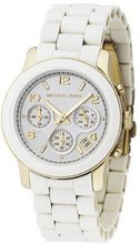 Michael Kors MK5145 Two Tone Stainless Steel Quartz Chronograph White Dial