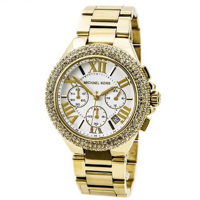 Michael Kors MK5756 camille white dial stainless steel bracelet women NEW