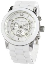 Michael Kors MK8108 Oversize White Silicone Runway