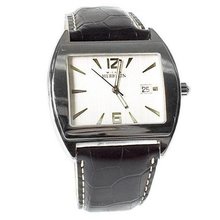 Michel Herbelin 12439/28 mm Stainless Steel Case Black Leather Anti-Reflective Sapphire &