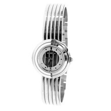 Michel Herbelin 17013/b22 24 Silver Steel Bracelet & Case Anti-Reflective Sapphire Quartz