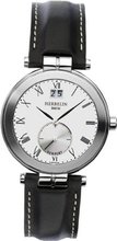 Michel Herbelin Quartz with White Dial Analogue Display and Black Leather Strap 18287/01
