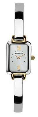 Michel Herbelin Salambo Quartz with Silver Dial Analogue Display and Silver Stainless Steel Bangle 17404/BT12