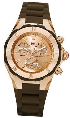 Michele Tahitian Jelly Bean Chronograph Rose Gold Tone MWW12F000060