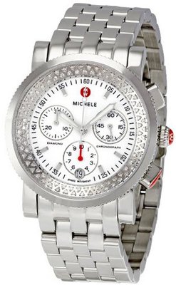 Michele Woman's MWW01C000003 Sport Sail Diamond Stainless Steel Bracelet