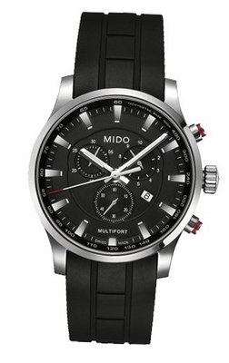 Mido M0054171705120 Multifort - Black Dial Stainless Steel Case Quartz Movement