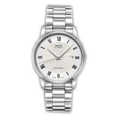 Mido M0104081103300 Baroncelli Iii M010.408.11.033.00 Silver Dial Stainless Steel Case Automatic Movement