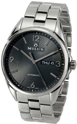 Milus TIRC002 Stainless Steel and Black Dial Automatic