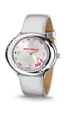 Miss Sixty Ladies Srk003 In Collection Fiesta, 2 H and S, Silver Dial and Silver Strap